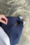 Likralı Esnek Krep Kumaş Palazzo Pantolon - Lacivert