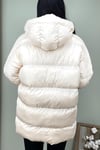 Oversize Şişme Mont Uzun Kalın su geçirmez Standart Beden Uyumlu bedenler 38-40-42-44)