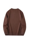 Sweatshirt Kahverengi Unisex Oversize 3 Iplik Şardonlu