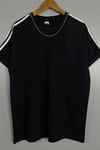 T-shirt Oversize Unisex 20/1 Supreme Kumaş Omuzları 2 Şeritli Kaliteli %100 Pamuk-Siyah