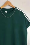 T-shirt Oversize Unisex 20/1 Supreme Kumaş Omuzları 2 Şeritli Kaliteli %100 Pamuk-Yeşil