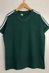 T-shirt Oversize Unisex 20/1 Supreme Kumaş Omuzları 2 Şeritli Kaliteli %100 Pamuk-Yeşil