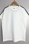 T-shirt Oversize Unisex 20/1 Supreme Kumaş Omuzları 2 Şeritli Kaliteli %100 Pamuk-Beyaz