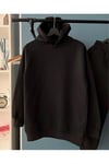 Unisex Eşofman Takımı Üç Iplik Şardonlu Oversize
