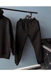 Unisex Eşofman Takımı Üç Iplik Şardonlu Oversize