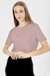 Vizon Kadın Kısa Kollu Crop T-shirt