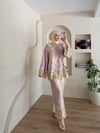 Ahenk Desenli Saten Takım