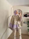 Ahenk Desenli Saten Takım