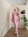 Ahenk Desenli Saten Takım