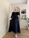 Almond Omuzdan Bağcık Detaylı Etekli Takım