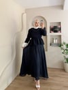 Almond Omuzdan Bağcık Detaylı Etekli Takım