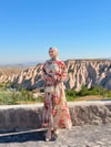 Belden Bağlamalı Ela Elbise 