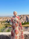 Belden Bağlamalı Ela Elbise 