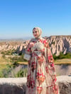 Belden Bağlamalı Ela Elbise 