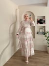 Botanik Kat Detay Şifon Elbise