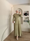 Bria Pelerinli Taş Boncuklu Elbise