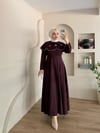 Bria Pelerinli Taş Boncuklu Elbise