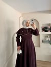Bria Pelerinli Taş Boncuklu Elbise