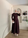 Bria Pelerinli Taş Boncuklu Elbise
