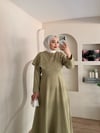 Bria Pelerinli Taş Boncuklu Elbise