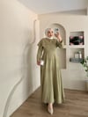Bria Pelerinli Taş Boncuklu Elbise
