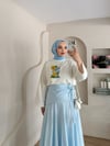Churchill Baskılı Oversize Bluz