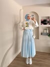 Churchill Baskılı Oversize Bluz