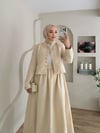Crop Ceket Etekli Takım