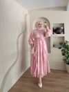 Daniala Bağlama Detaylı Fırfırlı Elbise