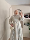 Daniala Bağlama Detaylı Fırfırlı Elbise