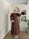 Dimitra Omuz Fırfır Detay Elbise