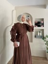 Dimitra Omuz Fırfır Detay Elbise