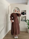 Dimitra Omuz Fırfır Detay Elbise