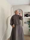 Duru Yan Düğme Detaylı Etekli Takım