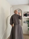 Duru Yan Düğme Detaylı Etekli Takım