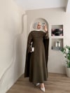 Elara Pelerin Detay Taşlı Elbise