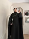 Elara Pelerin Detay Taşlı Elbise