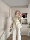 Estelle Çiçek Detay Gömlek