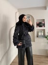 Eva Kürk Yaka Leopar Desen Kaban