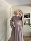 Eyfel Belden Oturtmalı Elbise