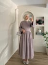 Eyfel Belden Oturtmalı Elbise