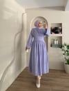 Eyfel Belden Oturtmalı Elbise