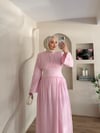 Eyfel Belden Oturtmalı Elbise