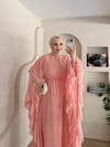 Fırfırlı Şifon Abaya 