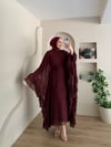 Fırfırlı Şifon Abaya 