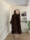 Fırfırlı Şifon Abaya 