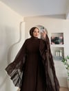 Fırfırlı Şifon Abaya 
