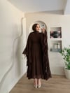 Fırfırlı Şifon Abaya 