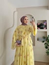 Flower Çiçek Desenli Etekli Takım 