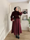Kolları Tüy Detaylı Desenli Ceket